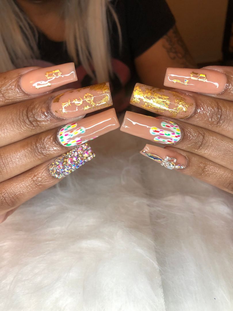 Bradford Nails - Louis Vuitton nails design for her