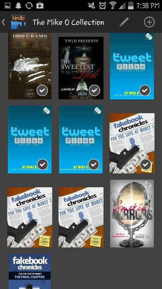Six book covers arranged in two rows, three columns, with titles and images visible.